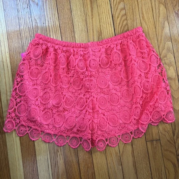 Heartsoul Plus Lace Overlay Shorts - Picture 3 of 4
